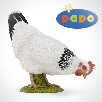 Papo Клюющая белая курица, арт. 51160